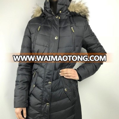 Breathable Parka jacket with Windbreaker fabric custom Puffer jacket perfect long coat puffer fur jacket with your logo